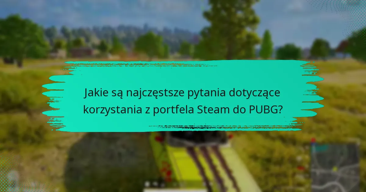 Jakie są zasady dotyczące korzystania z portfela Steam do PUBG?